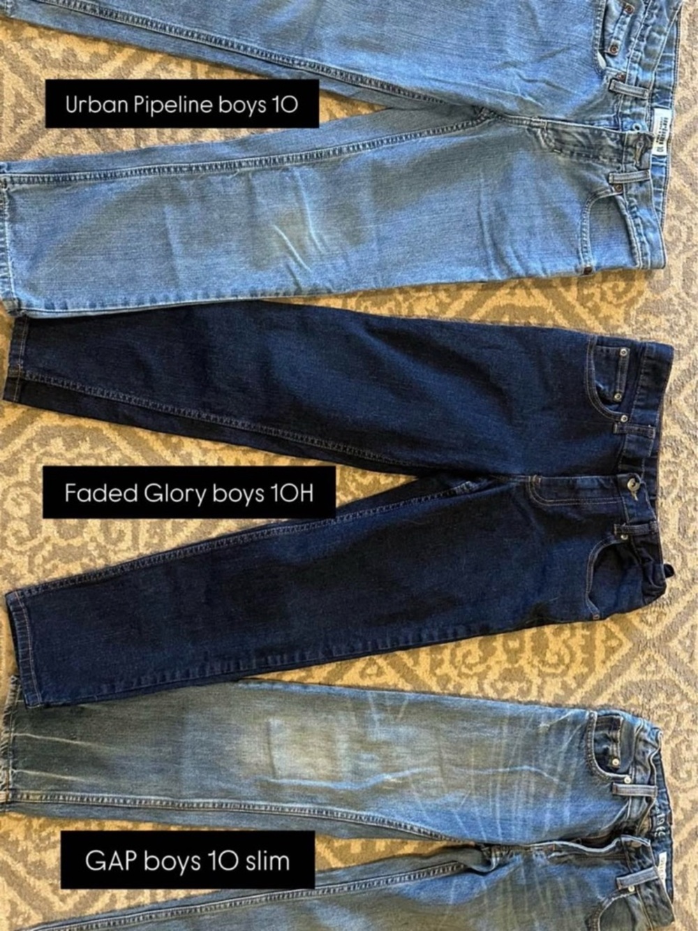 GAP Boys Jeans in Light and Dark Blue